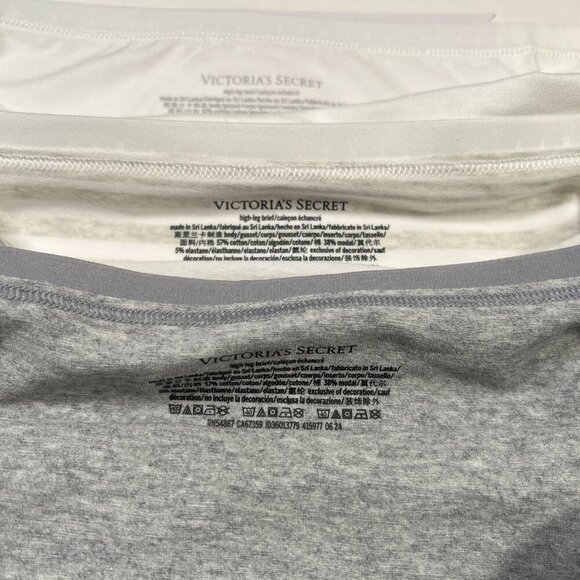 Victoria Secret XXL 2XL Brief Panties High Waist Leg Cotton Gift Set - Lot of 5 - Picture 9 of 9